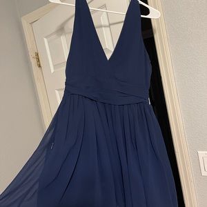 navy blue formal dress